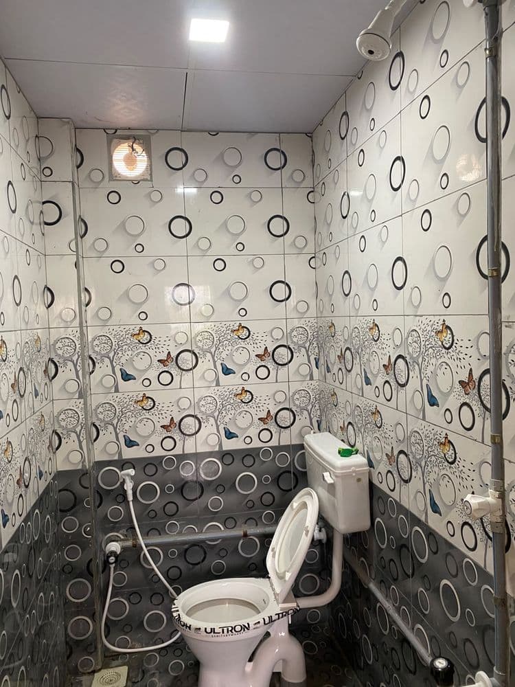 1BHK room bathroom